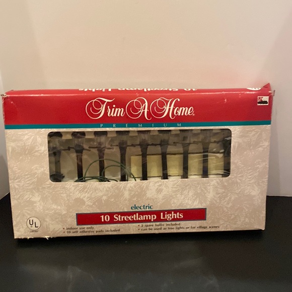 VTG Trim a Home 10 Streetlamp string holiday lights indoor Kmart works - Picture 1 of 11